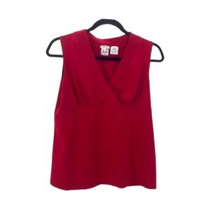 4/$45 | DUO MATERNITY | Red Wrap Style Sleeveless Tank Top | Large